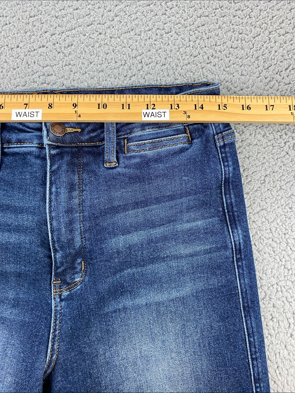 Judy Blue Women High Rise Wide Leg Dark Wash Tummy Control Jeans | Size: 11/30 - Picture 9 of 15